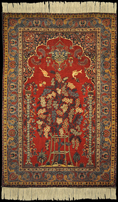 03020 Antique handmade carpet
