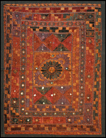 18885-6 Handmade embroidered fabric