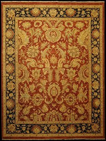 19949 Handmade carpet aged