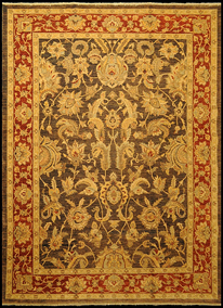 19955 Handmade carpet aged