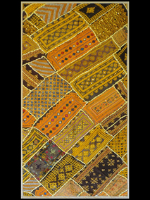 20606-1 Handmade patchwork fabric
