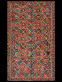 20609-3 Handmade embroidered fabric