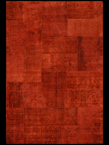 21457 Handmade carpet aged and dyed