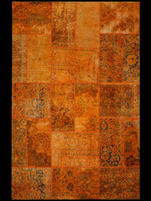 21461 Handmade carpet aged and dyed