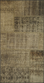 22097 Handmade carpet aged and dyed