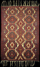 08296 Kilim manual antiguo